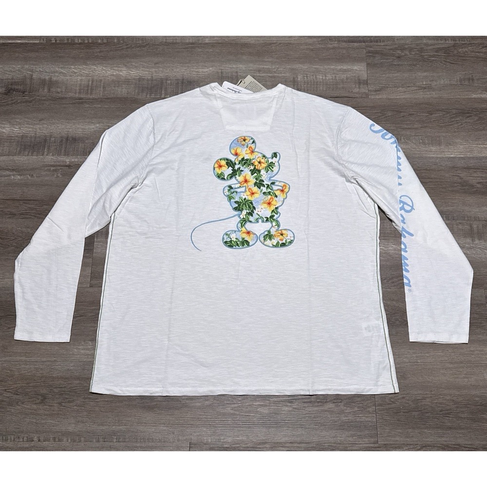 NEW Tommy Bahama Disney Men's Size 1XLB Postcard to Paradise Mickey Lux T Shirt